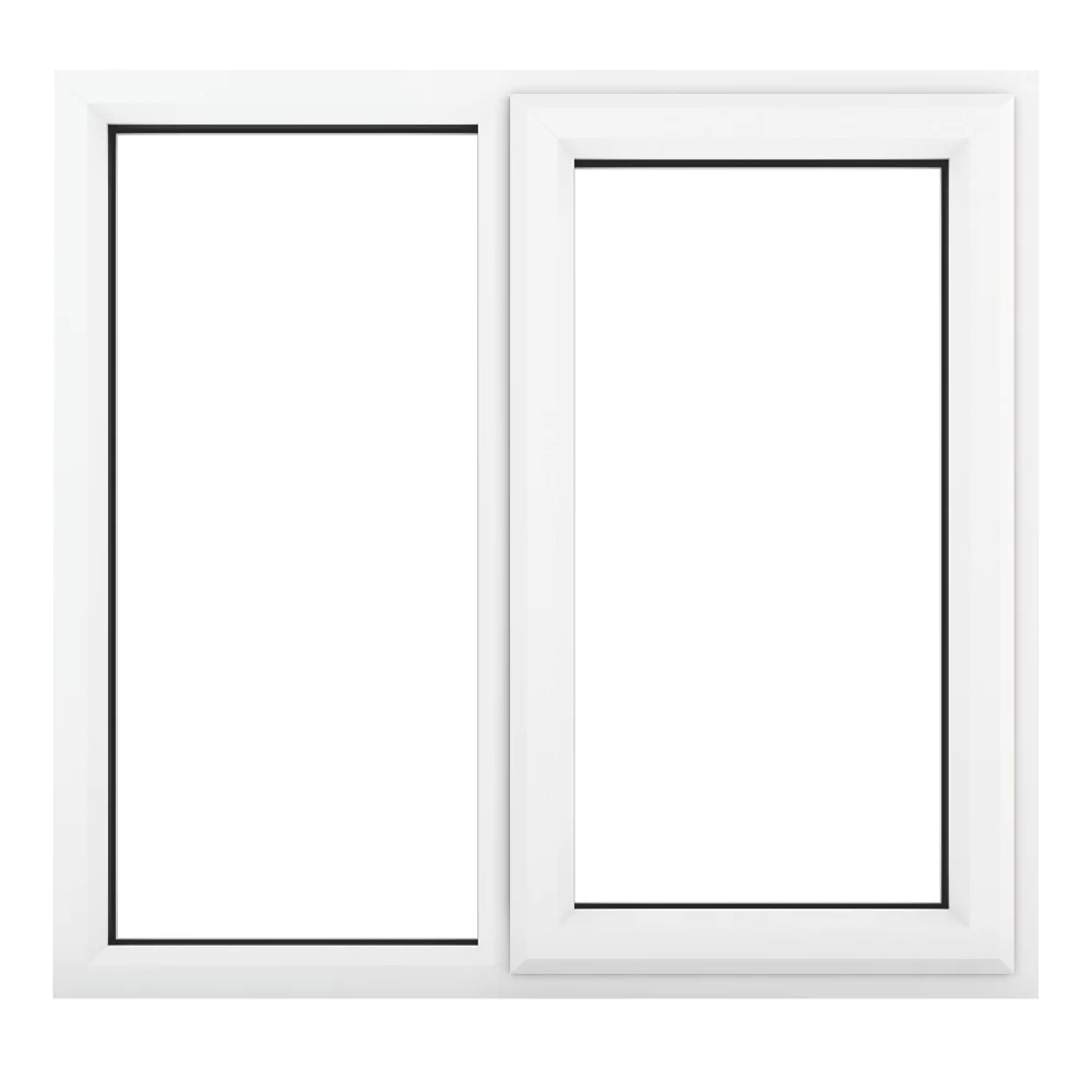 Crystal Right-Hand Opening Double-Glazed Casement White UPVC Window 1190 X 1040mm 3 Crystal Right-Hand Opening Double-Glazed Casement White UPVC Window 1190 X 1040mm