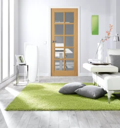 Jeld-Wen 10-Clear Light Unfinished Oak Veneer Wooden 10-Panel Internal Door 1981 X 686mm