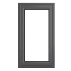 Crystal Right-Hand Opening Double-Glazed Casement Anthracite Grey UPVC Window 610 X 1190mm
