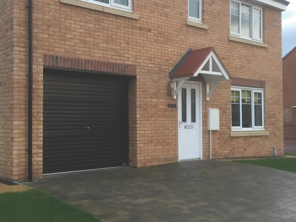 Gliderol 7' 3" X 7' Non-Insulated Steel Roller Garage Door Black 4 Gliderol 7' 3" X 7' Non-Insulated Steel Roller Garage Door Black - Image 2