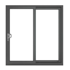 Crystal LH Anthracite Grey UPVC Sliding Patio Door Set 2090 X 1790mm