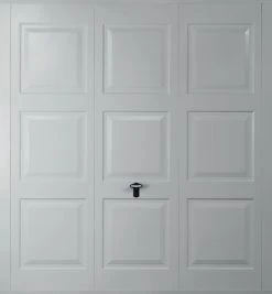 Gliderol Georgian 7&apos; 6" X 6&apos; 6" Non-Insulated Framed Steel Up & Over Garage Door Light Grey