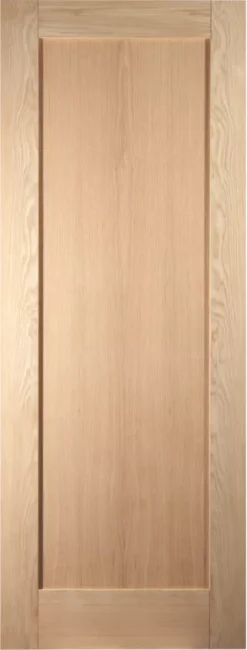 Jeld-Wen Unfinished Oak Veneer Wooden 1-Panel Shaker Internal Door 1981 X 686mm