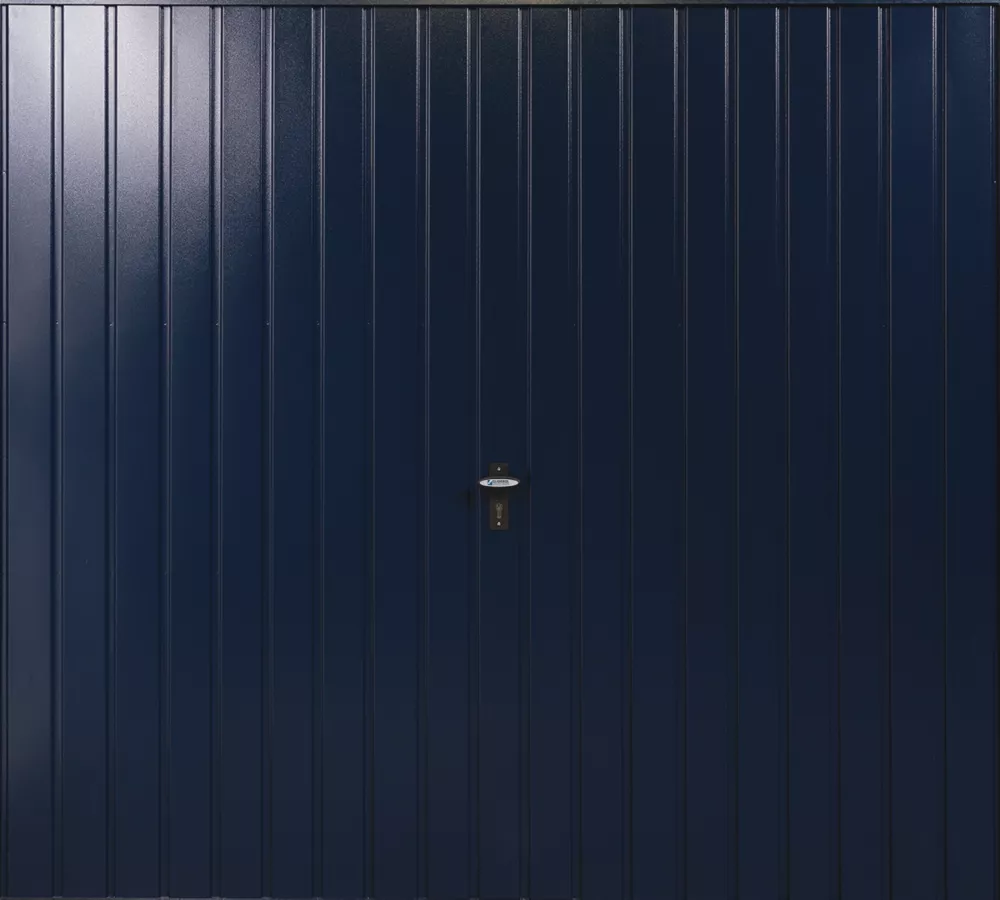 Gliderol Vertical 8' X 6' 6" Non-Insulated Frameless Steel Up & Over Garage Door Steel Blue 3 Gliderol Vertical 8' X 6' 6" Non-Insulated Frameless Steel Up & Over Garage Door Steel Blue