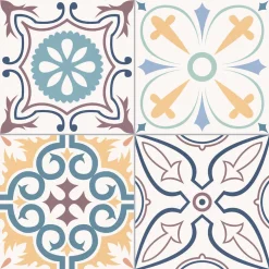 ClearAmber shop 30 Marquis Mediterranean Multi-Coloured Porcelain Tile 331.5 X 331.5mm 12 Pack