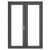 Crystal Anthracite Grey UPVC French Door Set 2090 X 1490mm