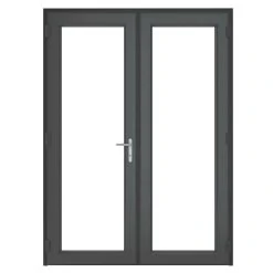 Crystal Anthracite Grey UPVC French Door Set 2090 X 1490mm