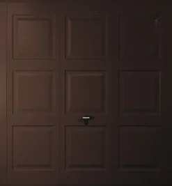 Gliderol Georgian 7&apos; X 7&apos; Non-Insulated Framed Steel Up & Over Garage Door Brown