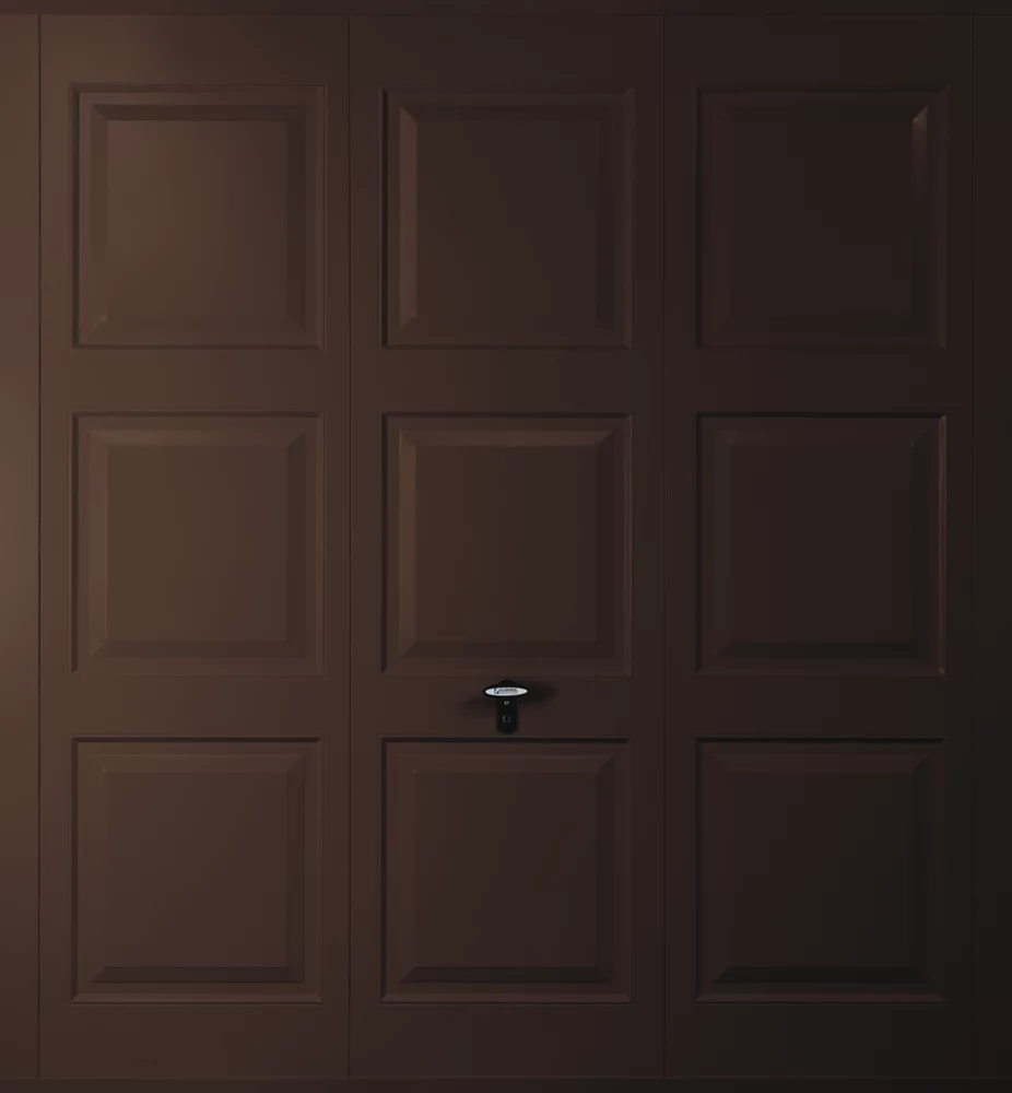 Gliderol Georgian 7' X 7' Non-Insulated Framed Steel Up & Over Garage Door Brown 3 Gliderol Georgian 7' X 7' Non-Insulated Framed Steel Up & Over Garage Door Brown