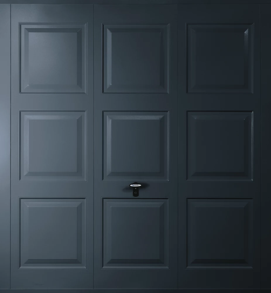 Gliderol Georgian 7' X 7' Non-Insulated Framed Steel Up & Over Garage Door Anthracite Grey 3 Gliderol Georgian 7' X 7' Non-Insulated Framed Steel Up & Over Garage Door Anthracite Grey