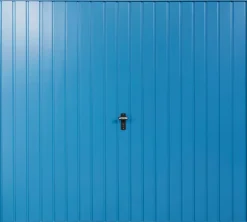 Gliderol Vertical 7&apos; X 6&apos; 6" Non-Insulated Frameless Steel Up & Over Garage Door Light Blue