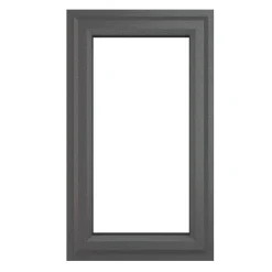 Crystal Left-Hand Opening Double-Glazed Casement Anthracite Grey UPVC Window 610 X 1190mm