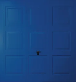 Gliderol Georgian 8&apos; X 6&apos; 6" Non-Insulated Frameless Steel Up & Over Garage Door Signal Blue