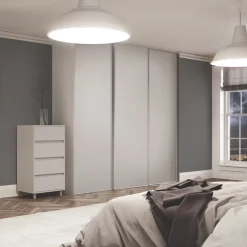 Spacepro Classic 3-Door Sliding Wardrobe Door Kit Cashmere Frame Cashmere Panel 1760 X 2260mm 6 Spacepro Classic 3-Door Sliding Wardrobe Door Kit Cashmere Frame Cashmere Panel 1760 X 2260mm -ClearAmber shop 863GK A1