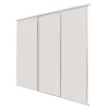 Spacepro Classic 3-Door Sliding Wardrobe Door Kit Cashmere Frame Cashmere Panel 1760 X 2260mm -ClearAmber shop 863GK P