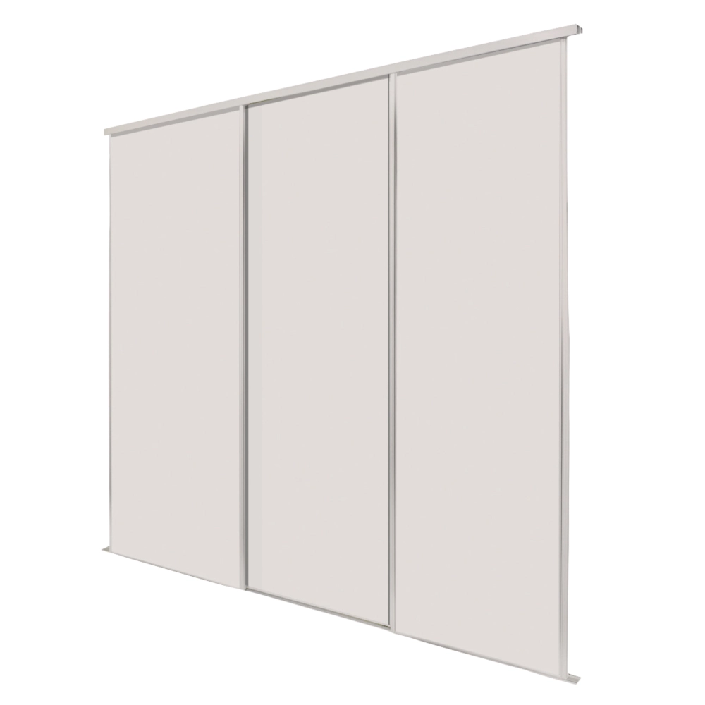 Spacepro Classic 3-Door Sliding Wardrobe Door Kit Cashmere Frame Cashmere Panel 1760 X 2260mm 3 Spacepro Classic 3-Door Sliding Wardrobe Door Kit Cashmere Frame Cashmere Panel 1760 X 2260mm