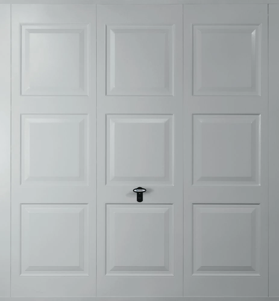 Gliderol Georgian 8' X 7' Non-Insulated Frameless Steel Up & Over Garage Door Light Grey 3 Gliderol Georgian 8' X 7' Non-Insulated Frameless Steel Up & Over Garage Door Light Grey