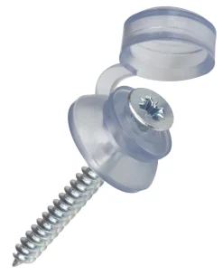Corrapol Polycarbonate Fixings Clear 60 X 20mm 50 Pack