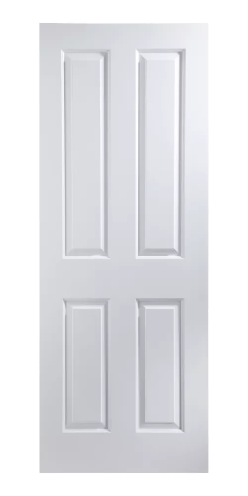 Jeld-Wen Atherton Primed White Wooden 4-Panel Internal Fire Door 1981 X 838mm 3 Jeld-Wen Atherton Primed White Wooden 4-Panel Internal Fire Door 1981 X 838mm