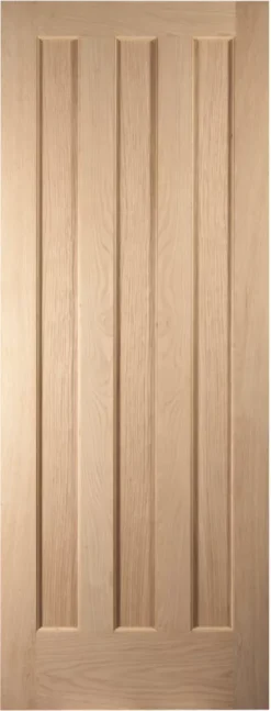 Jeld-Wen Aston Unfinished Oak Veneer Wooden 3-Panel Internal Fire Door 1981 X 762mm -ClearAmber shop 9050G A1