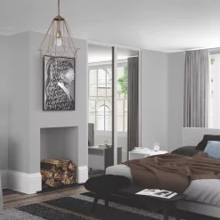 Spacepro 2-Door Sliding Wardrobe Door Kit Dove Grey Frame Mirror Panel 1753 X 2260mm