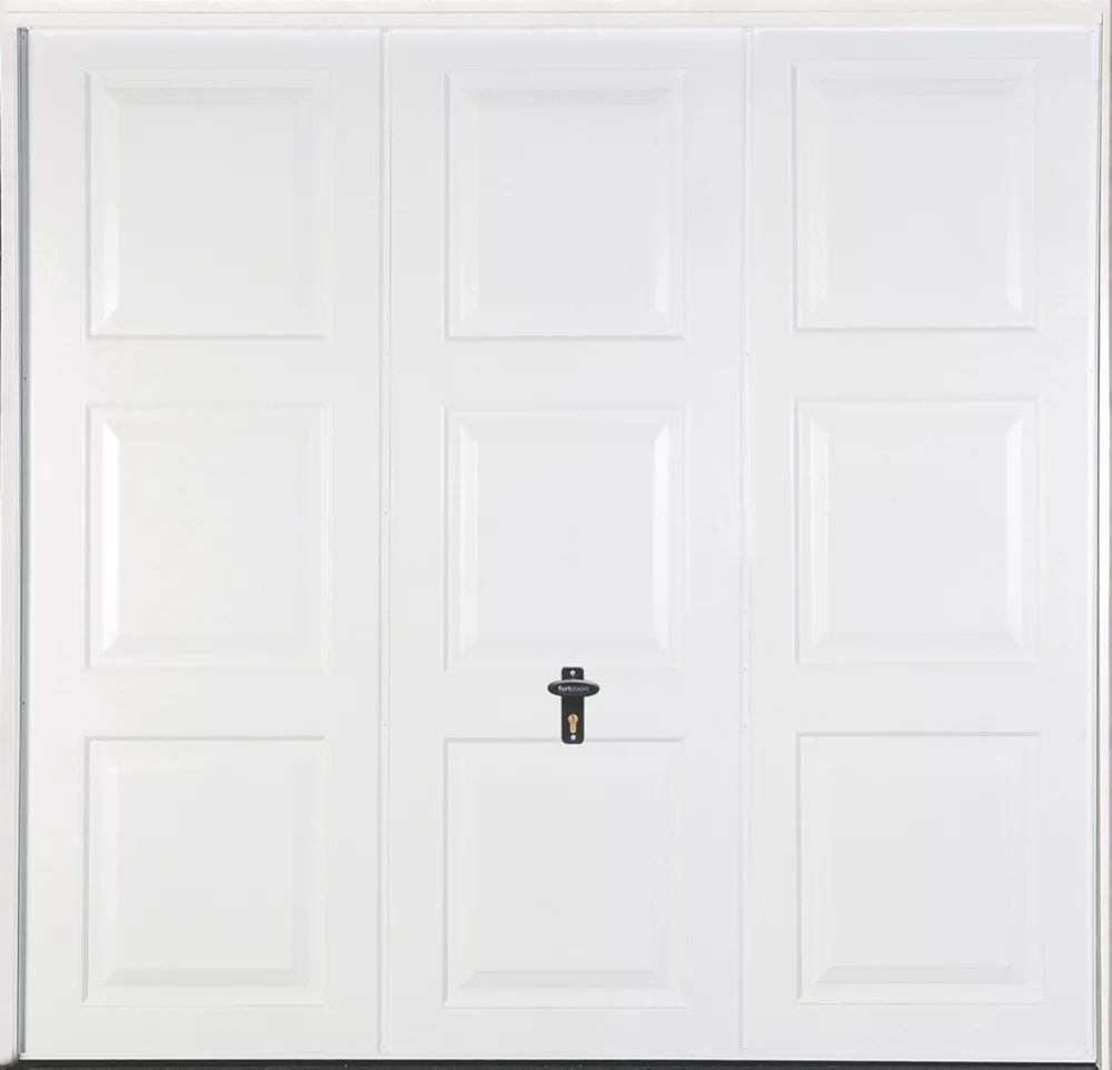 Gliderol Georgian 7' 6" X 7' Non-Insulated Framed Steel Up & Over Garage Door White 3 Gliderol Georgian 7' 6" X 7' Non-Insulated Framed Steel Up & Over Garage Door White