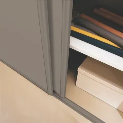 Spacepro Classic 2-Door Sliding Wardrobe Door Kit Stone Grey Frame Stone Grey Panel 1185 X 2260mm 7 Spacepro Classic 2-Door Sliding Wardrobe Door Kit Stone Grey Frame Stone Grey Panel 1185 X 2260mm -ClearAmber shop 909GK A2