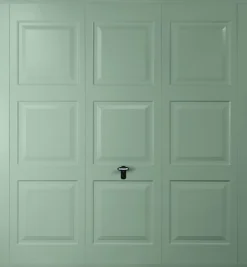 Gliderol Georgian 8&apos; X 7&apos; Non-Insulated Framed Steel Up & Over Garage Door Chartwell Green