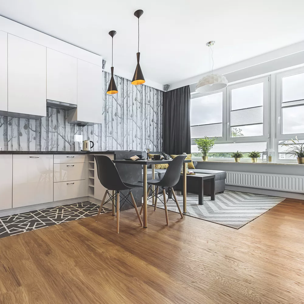 Kraus Epping Golden Brown Wood-Effect Vinyl Flooring 2.75m² 4 Kraus Epping Golden Brown Wood-Effect Vinyl Flooring 2.75m² - Image 2