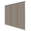Spacepro Classic 3-Door Sliding Wardrobe Door Kit Stone Grey Frame Stone Grey Panel 2216 X 2260mm -ClearAmber shop 916GK P