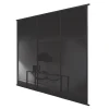 Spacepro Classic 3-Door Framed Glass Sliding Wardrobe Doors Black Frame Black Panel 2672 X 2260mm 2 Spacepro Classic 3-Door Framed Glass Sliding Wardrobe Doors Black Frame Black Panel 2672 X 2260mm -ClearAmber shop 9222F P