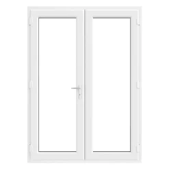 Crystal White UPVC French Door Set 2090 X 1490mm
