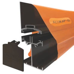 ALUKAP-SS Brown Self-Support Wall Bar 60mm X 3000mm