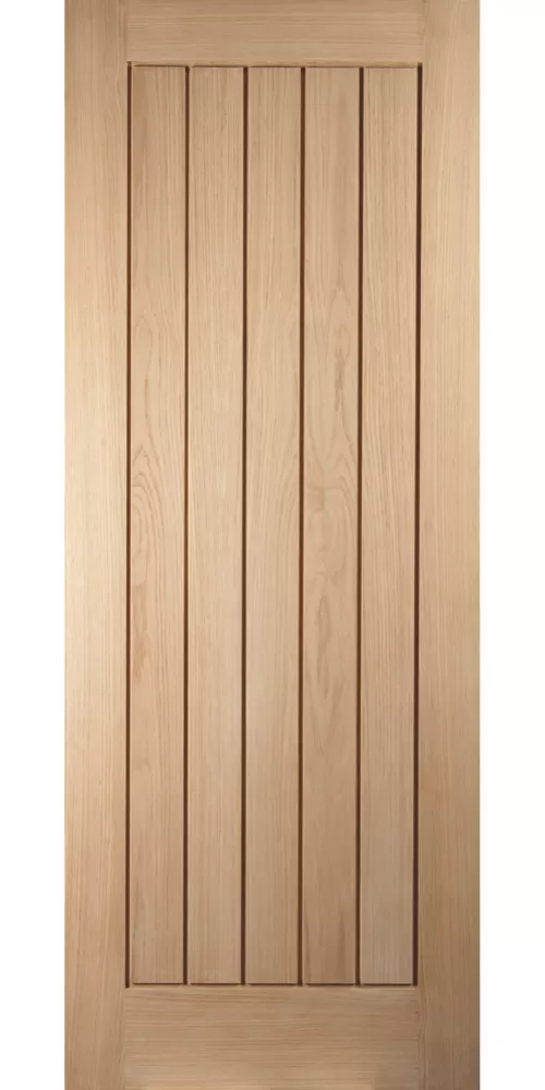 Jeld-Wen Unfinished Oak Veneer Wooden Cottage Internal Door 2040 X 826mm 4 Jeld-Wen Unfinished Oak Veneer Wooden Cottage Internal Door 2040 X 826mm - Image 2