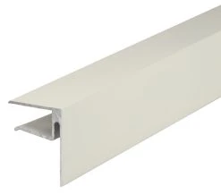 ALUKAP-XR White 16mm Sheet End Stop Bar 40mm X 3000mm