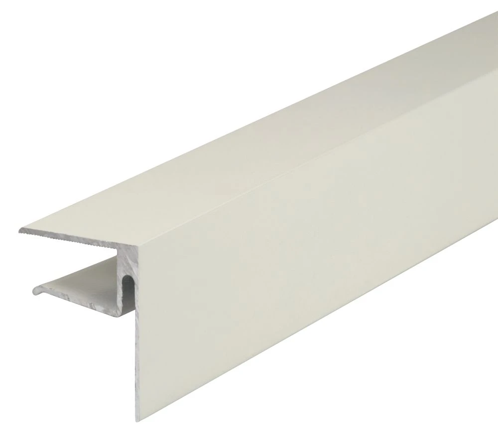 ALUKAP-XR White 16mm Sheet End Stop Bar 40mm X 3000mm 3 ALUKAP-XR White 16mm Sheet End Stop Bar 40mm X 3000mm