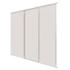 Spacepro Classic 3-Door Sliding Wardrobe Door Kit Cashmere Frame Cashmere Panel 2672 X 2260mm -ClearAmber shop 938GK P