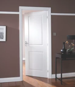 Jeld-Wen Cambridge Primed White Wooden 2-Panel Internal Fire Door 1981 X 762mm 6 Jeld-Wen Cambridge Primed White Wooden 2-Panel Internal Fire Door 1981 X 762mm -ClearAmber shop 9464G A1