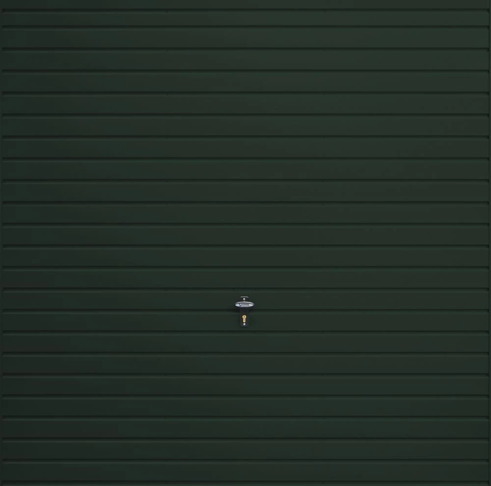 Gliderol Horizontal 7' X 7' Non-Insulated Frameless Steel Up & Over Garage Door Fir Green 3 Gliderol Horizontal 7' X 7' Non-Insulated Frameless Steel Up & Over Garage Door Fir Green