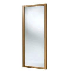 Spacepro Shaker 1-Door Sliding Wardrobe Door Oak Frame Mirror Panel 762 X 2260mm