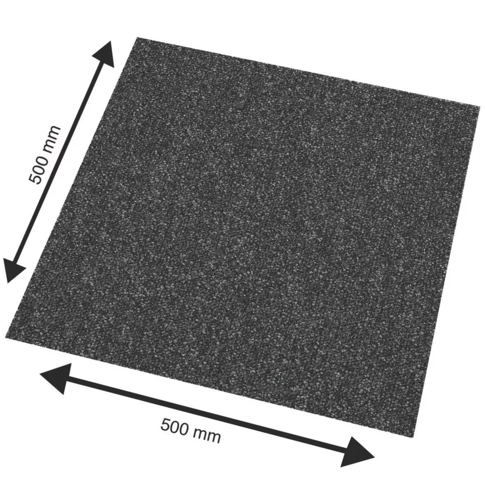 Abingdon Carpet Tile Division Fusion Carpet Tiles Dark Grey 20 Pack 5 Abingdon Carpet Tile Division Fusion Carpet Tiles Dark Grey 20 Pack - Image 3
