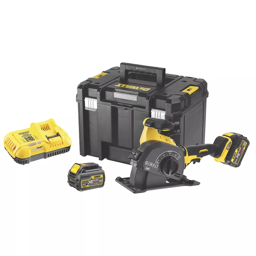 DeWalt DCG200T2-GB 125mm 54V 2 X 6.0Ah Li-Ion XR FlexVolt Brushless Cordless Wall Chaser 3 DeWalt DCG200T2-GB 125mm 54V 2 X 6.0Ah Li-Ion XR FlexVolt Brushless Cordless Wall Chaser