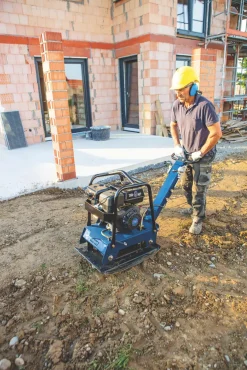 Scheppach HP3000S 9hp Petrol Reversible Compaction Plate 730 X 450mm -ClearAmber shop 9784V A2