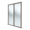Spacepro Shaker 2-Door Sliding Wardrobe Door Kit Stone Grey Frame Mirror Panel 1145 X 2260mm 2 Spacepro Shaker 2-Door Sliding Wardrobe Door Kit Stone Grey Frame Mirror Panel 1145 X 2260mm -ClearAmber shop 979GK P