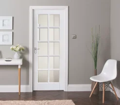 Jeld-Wen 10-Clear Light Primed White Wooden 10-Panel Internal Door 1981 X 762mm